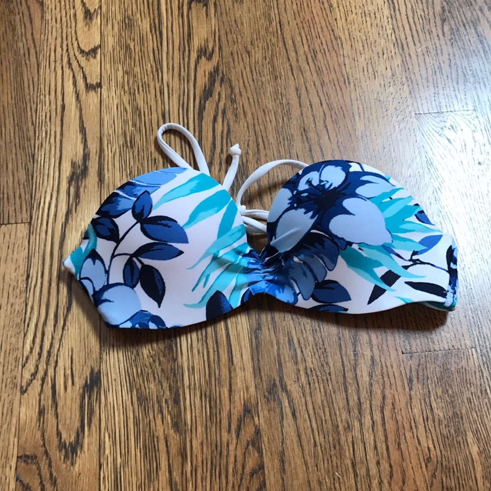 Floral bathing suit top